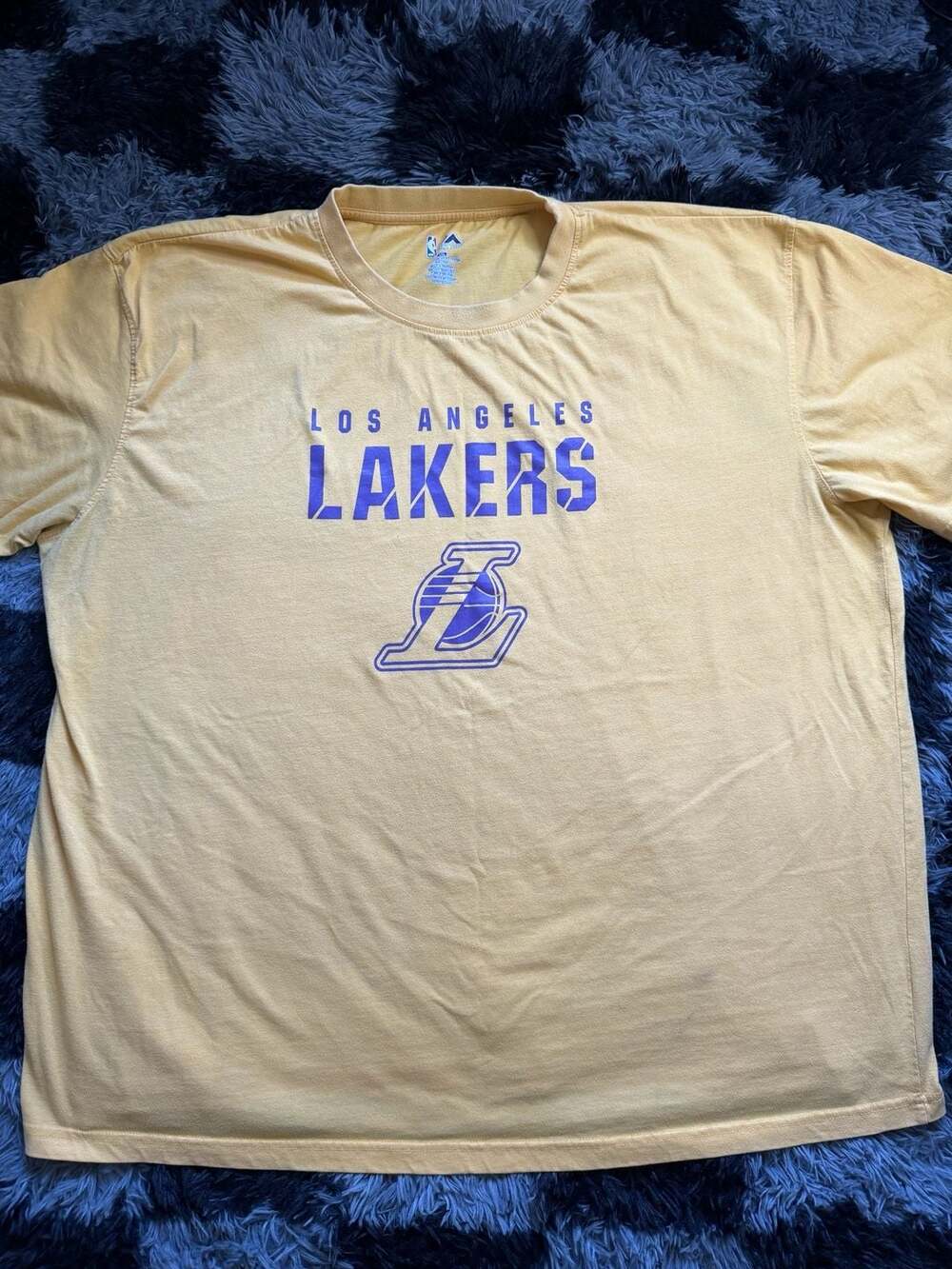 Majestic Los Angeles Lakers Graphic T-Shirt Yellow 4XL